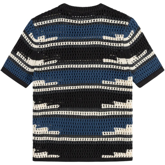 Camicia Daily Paper Kente Stripe Knit Shirt GRIGIO