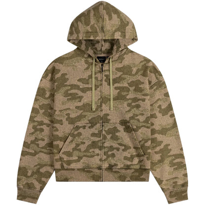Felpa Daily Paper Boxy Camo Zip Up Hoodie UNICO