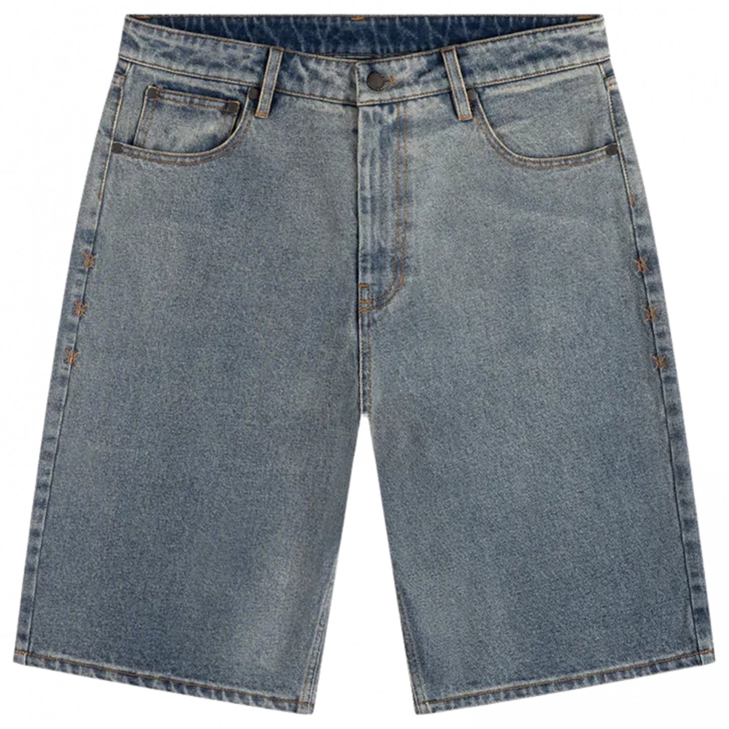 Pantaloncino Daily Paper Compact Shield Embroidery DENIM