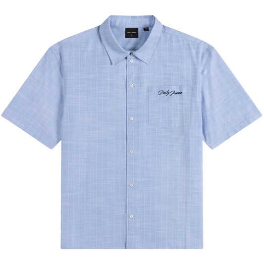Camicia Daily Paper Script SS Shirt BLU