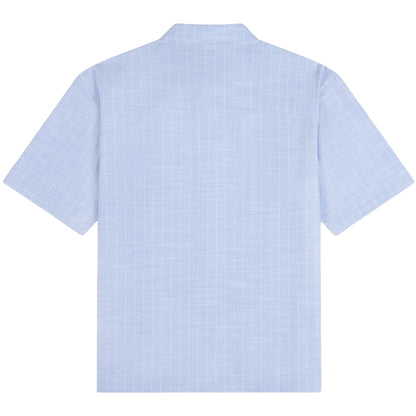 Camicia Daily Paper Script SS Shirt BLU