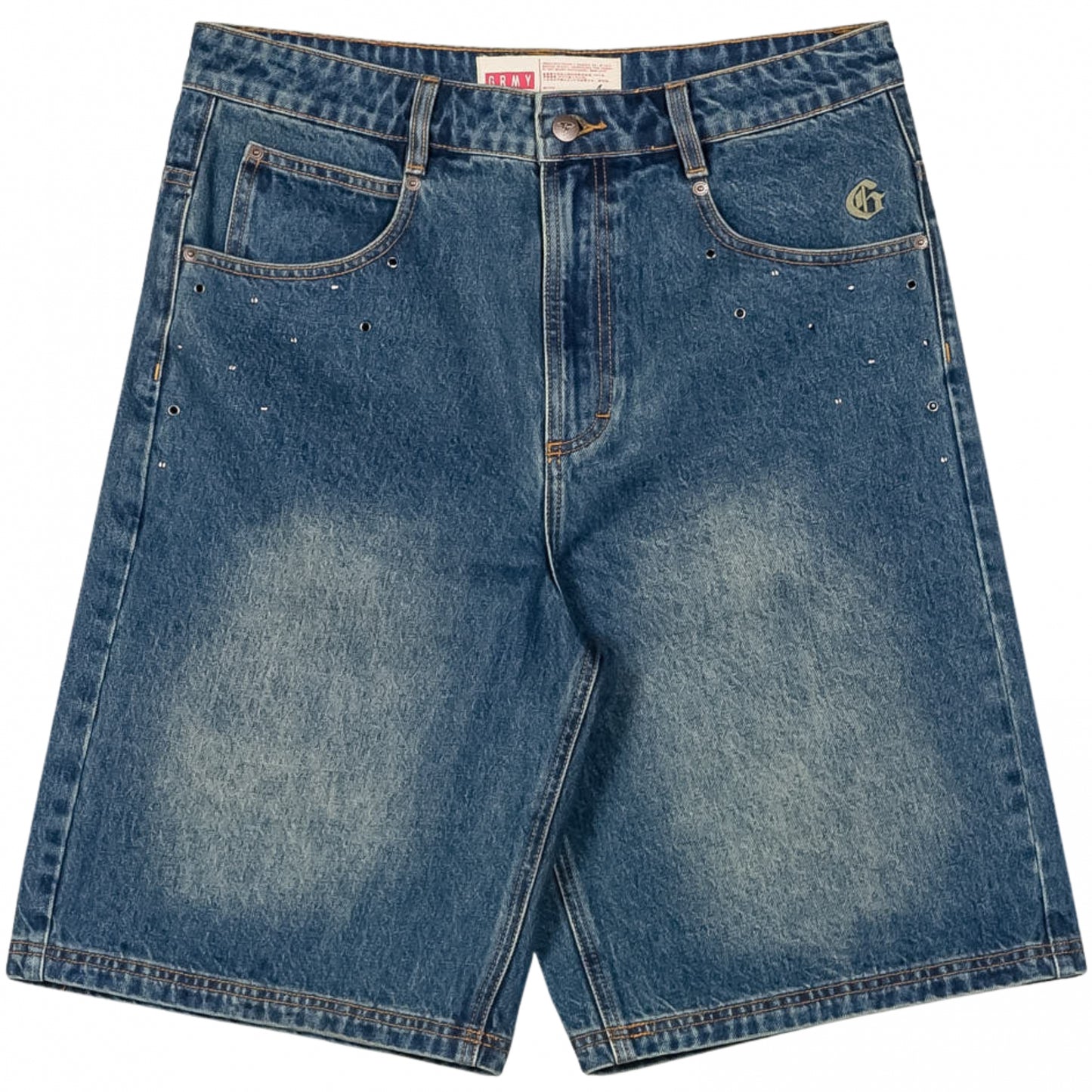 Pantaloncino Grimey Baggy Denim Shorts BLU