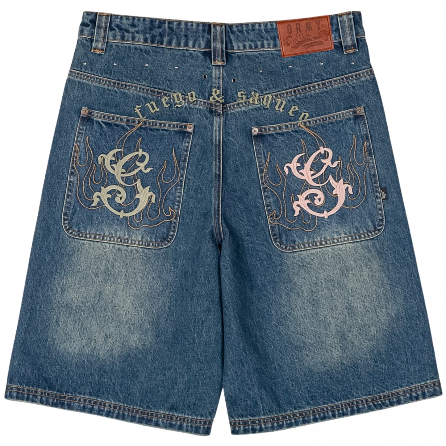 Pantaloncino Grimey Baggy Denim Shorts BLU