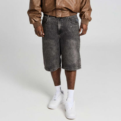Pantaloncino Grimey Baggy Denim Shorts NERO