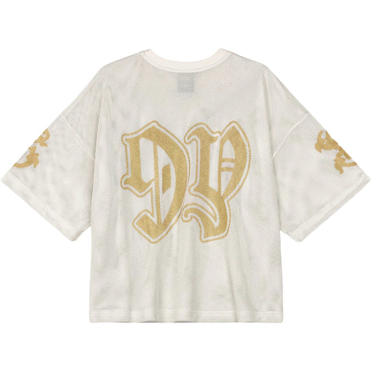 Maglietta Grimey Mesh Boxy Tee OFF WHITE