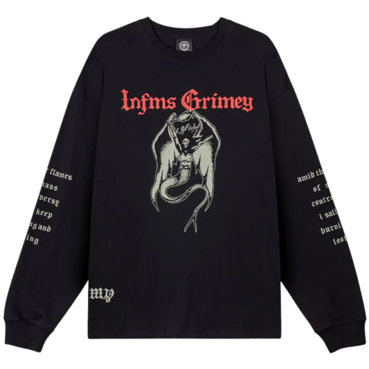 Maglietta Grimey Long Sleeve Tee NERO