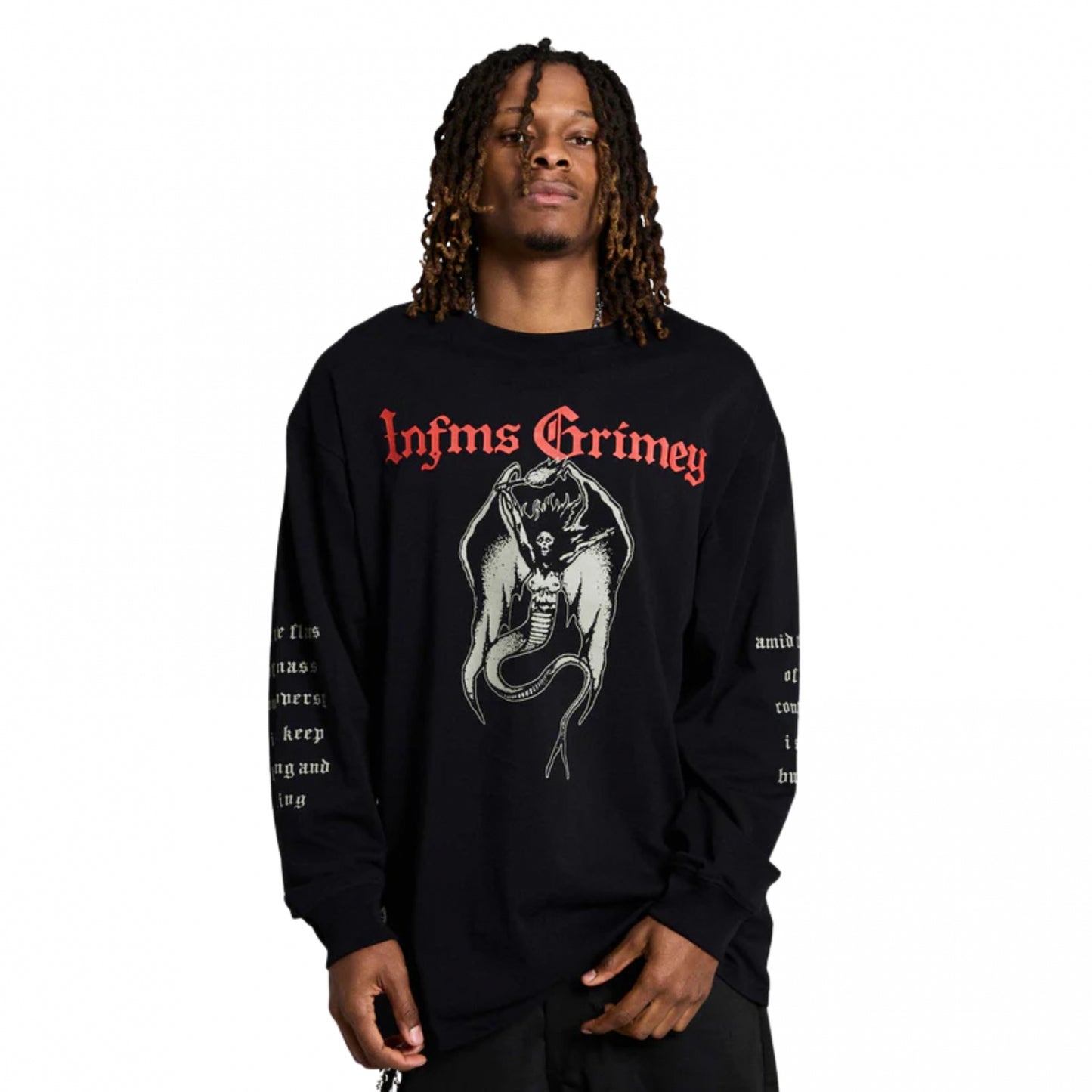 Maglietta Grimey Long Sleeve Tee NERO