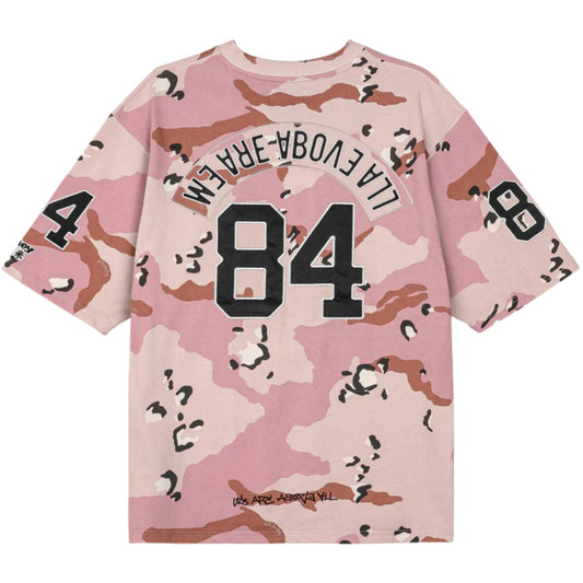 Maglietta Grimey V Neck Oversized Heavyweight Tee ROSA