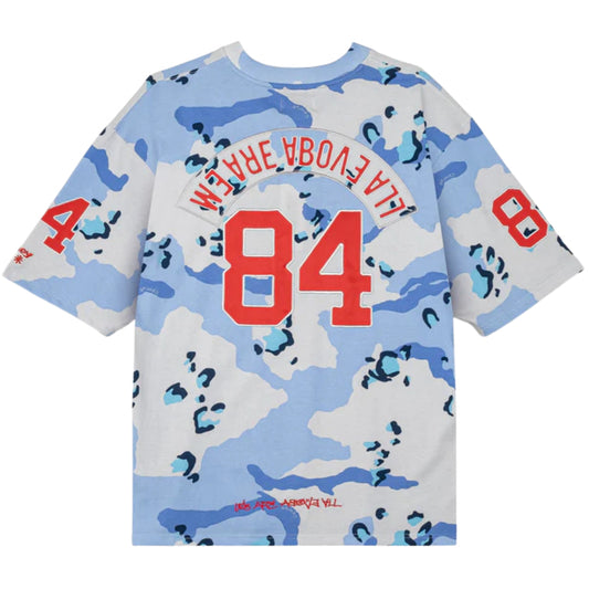 Maglietta Grimey V Neck Oversized Heavyweight Tee BLU