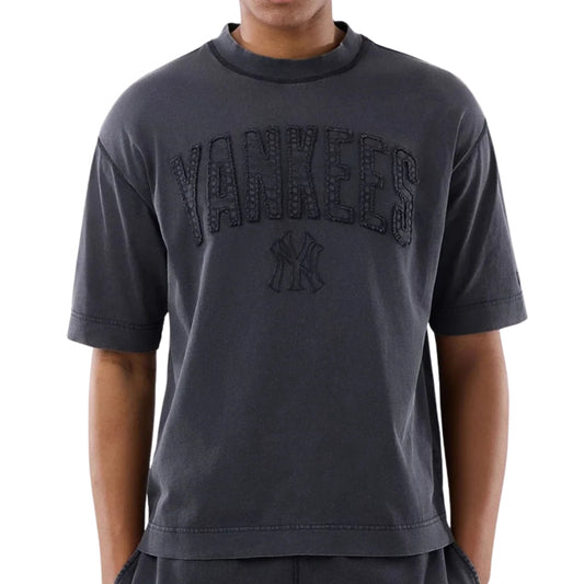 Maglietta New Era MLB Washed Boxy Tee NEYYAN NERO