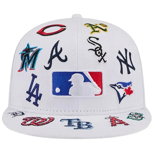 Cappello New Era 59Fifty All Over 28040 MLB BIANCO