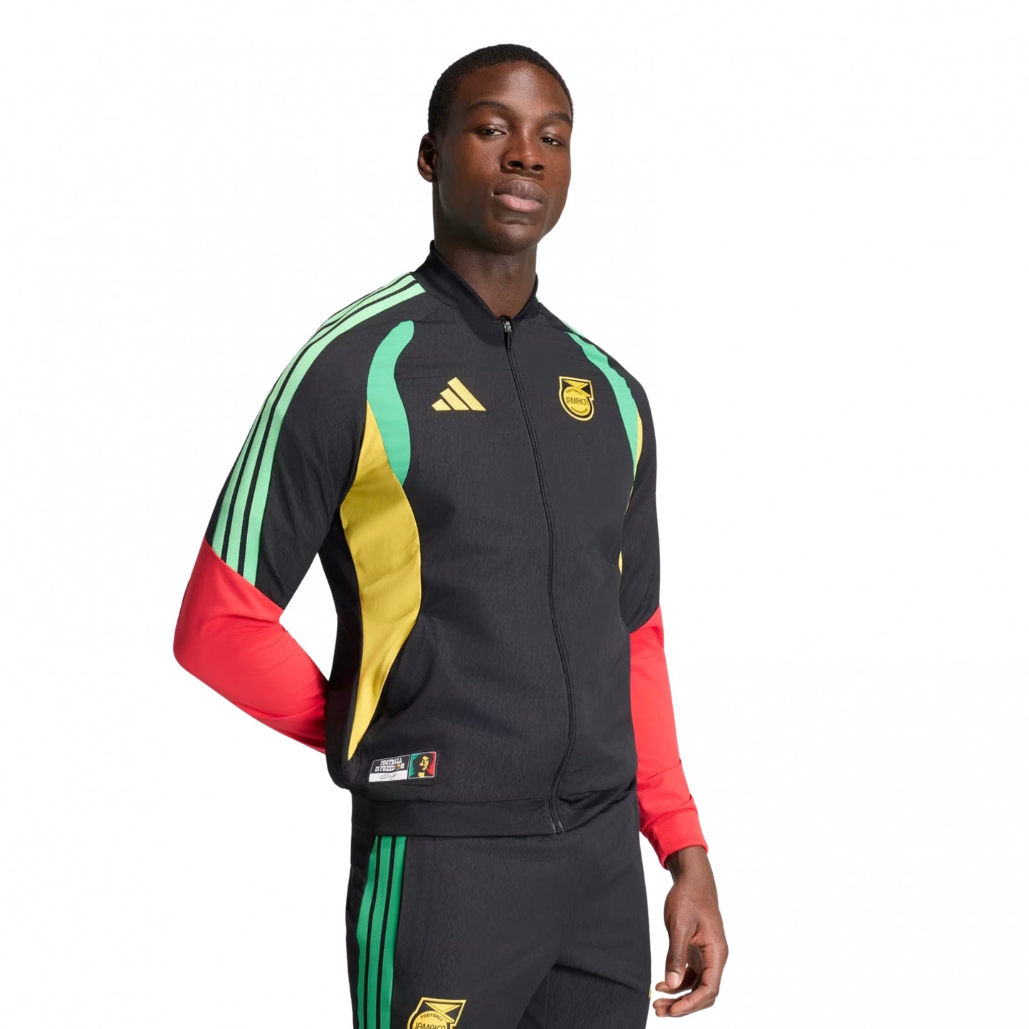 Felpa Adidas Jamaica Pre Match Jacket NERO