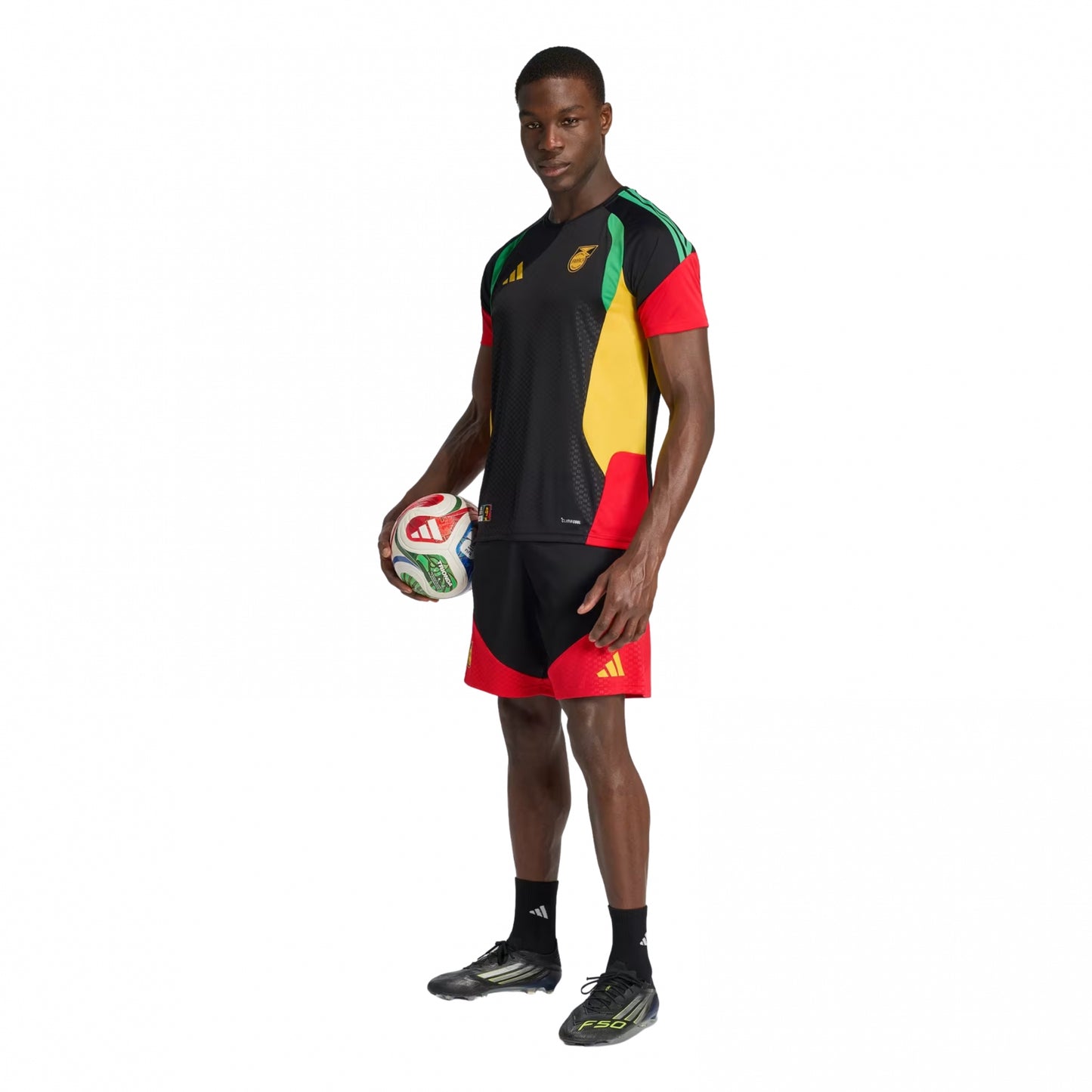 Maglietta Adidas Jamaica Transfert Jersey NERO