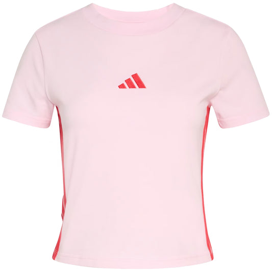 Maglietta Adidas 3 Stripe Baby Tee ROSA