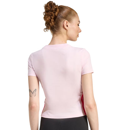 Maglietta Adidas 3 Stripe Baby Tee ROSA