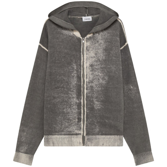 Felpa Amish Hood Zip Sprayed UNICO