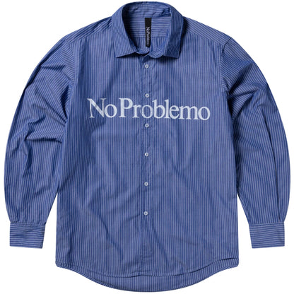 Camicia NoProblemo Ls Poplin Shirt BLU NAVY