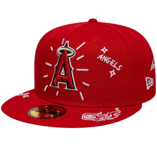 Cappello New Era 59Fifty MLB Scribble ANAANG UNICO