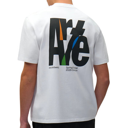 Maglietta Arte Big Logo Back Tee BIANCO