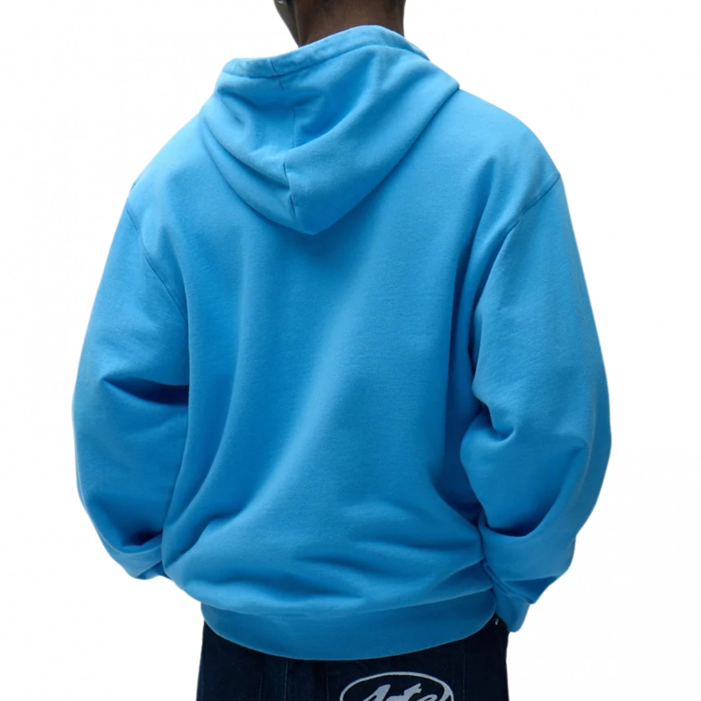 Felpa Arte Circle Logo Zip Hoodie AZZURRO