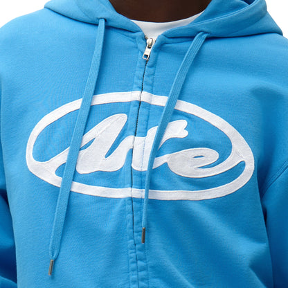 Felpa Arte Circle Logo Zip Hoodie AZZURRO