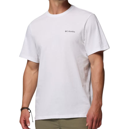 Maglietta Columbia CSC Logo Back Tee BIANCO