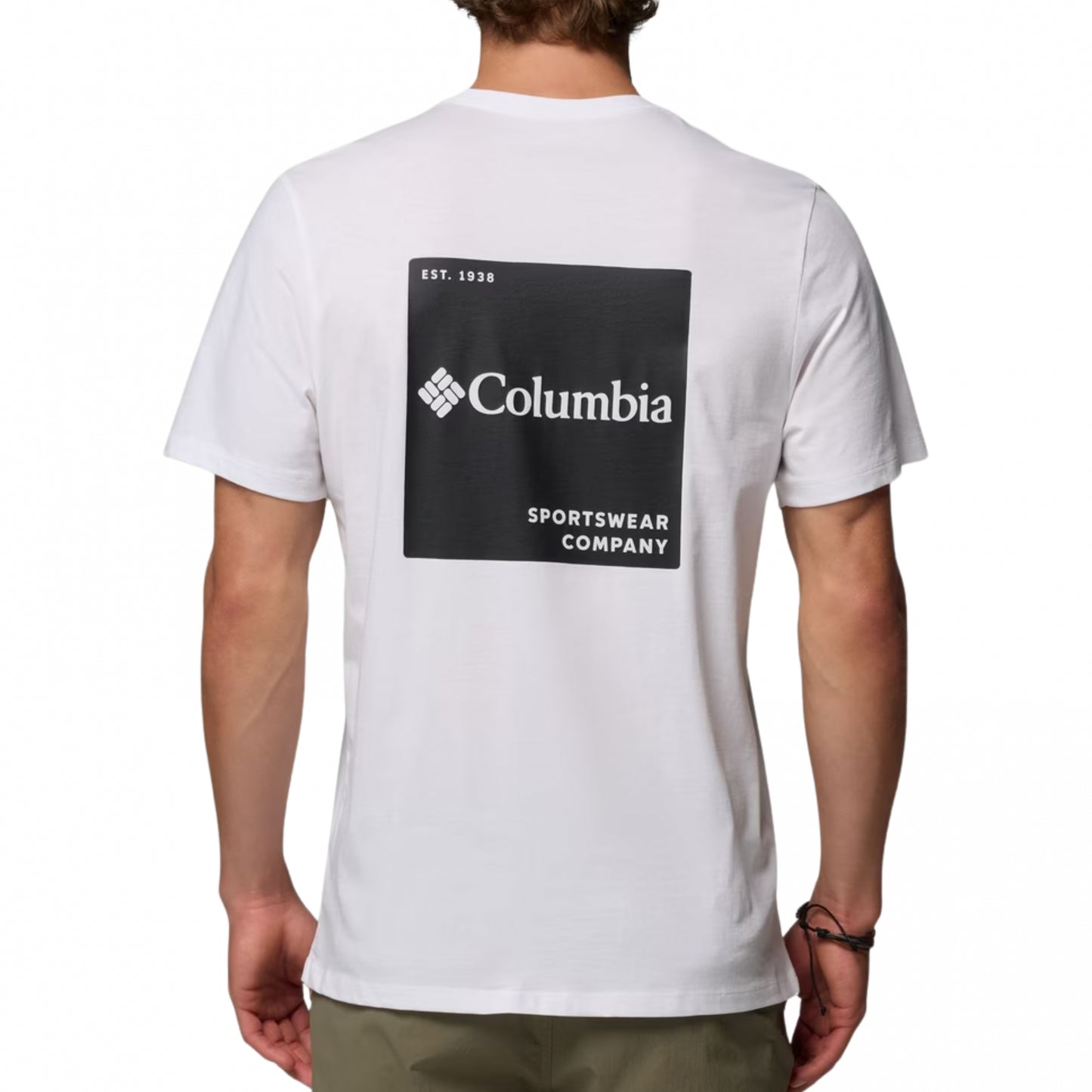Maglietta Columbia CSC Logo Back Tee BIANCO