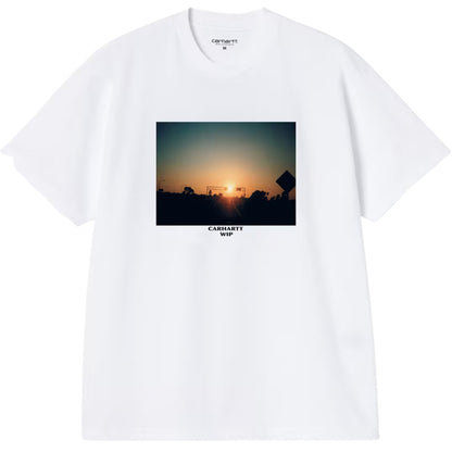 Maglietta Carhartt WIP S/S Warm Views Tee BIANCO