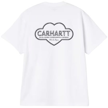 Maglietta Carhartt WIP SS Cloud Heart Tee BIANCO
