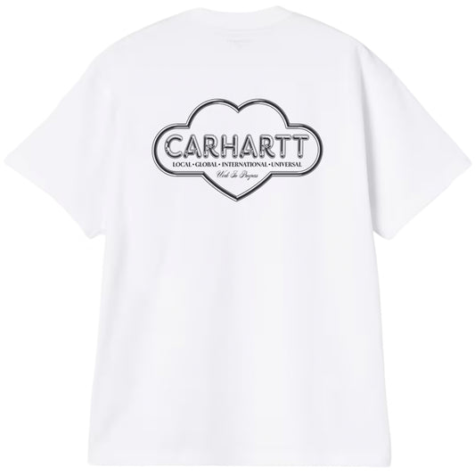 Maglietta Carhartt WIP SS Cloud Heart Tee BIANCO