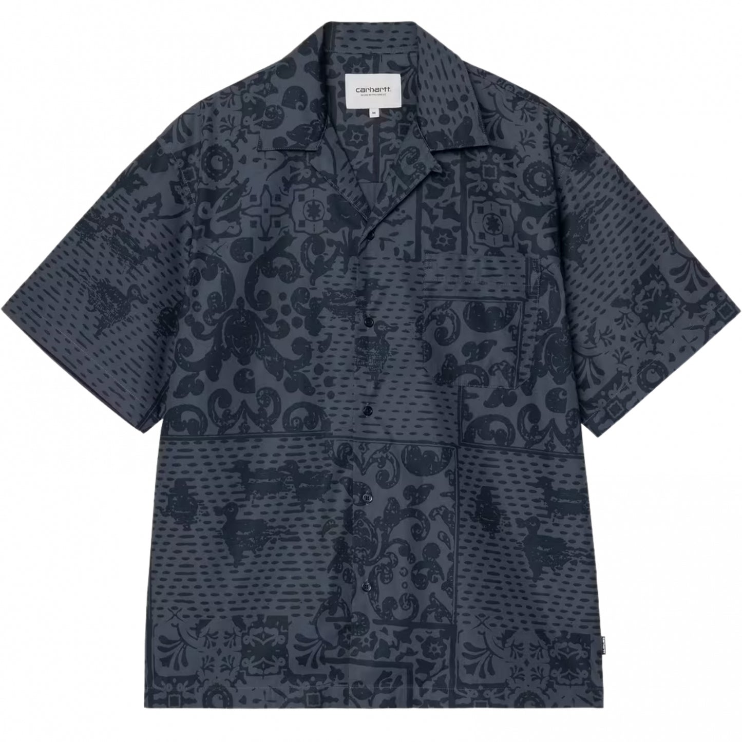 Camicia Carhartt WIP SS Vestige Shirt BLU