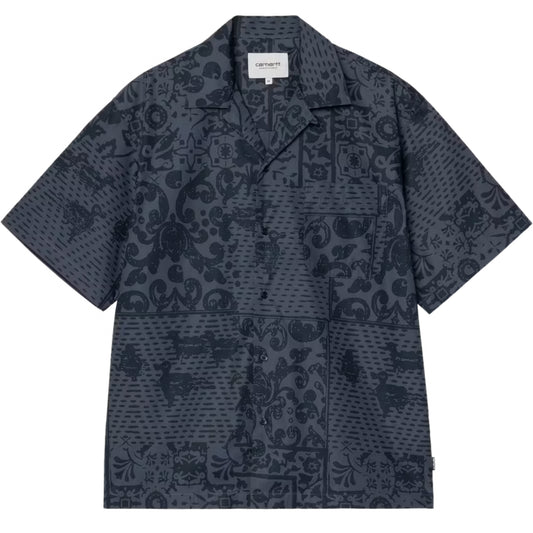 Camicia Carhartt WIP SS Vestige Shirt BLU