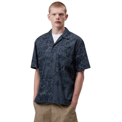 Camicia Carhartt WIP SS Vestige Shirt BLU