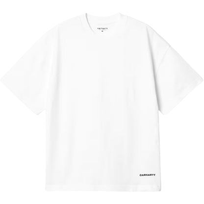 Maglietta Carhartt WIP SS link Script Tee BIANCO