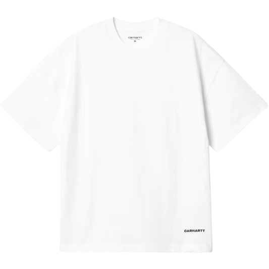 Maglietta Carhartt WIP SS link Script Tee BIANCO