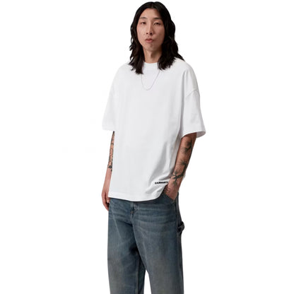 Maglietta Carhartt WIP SS link Script Tee BIANCO