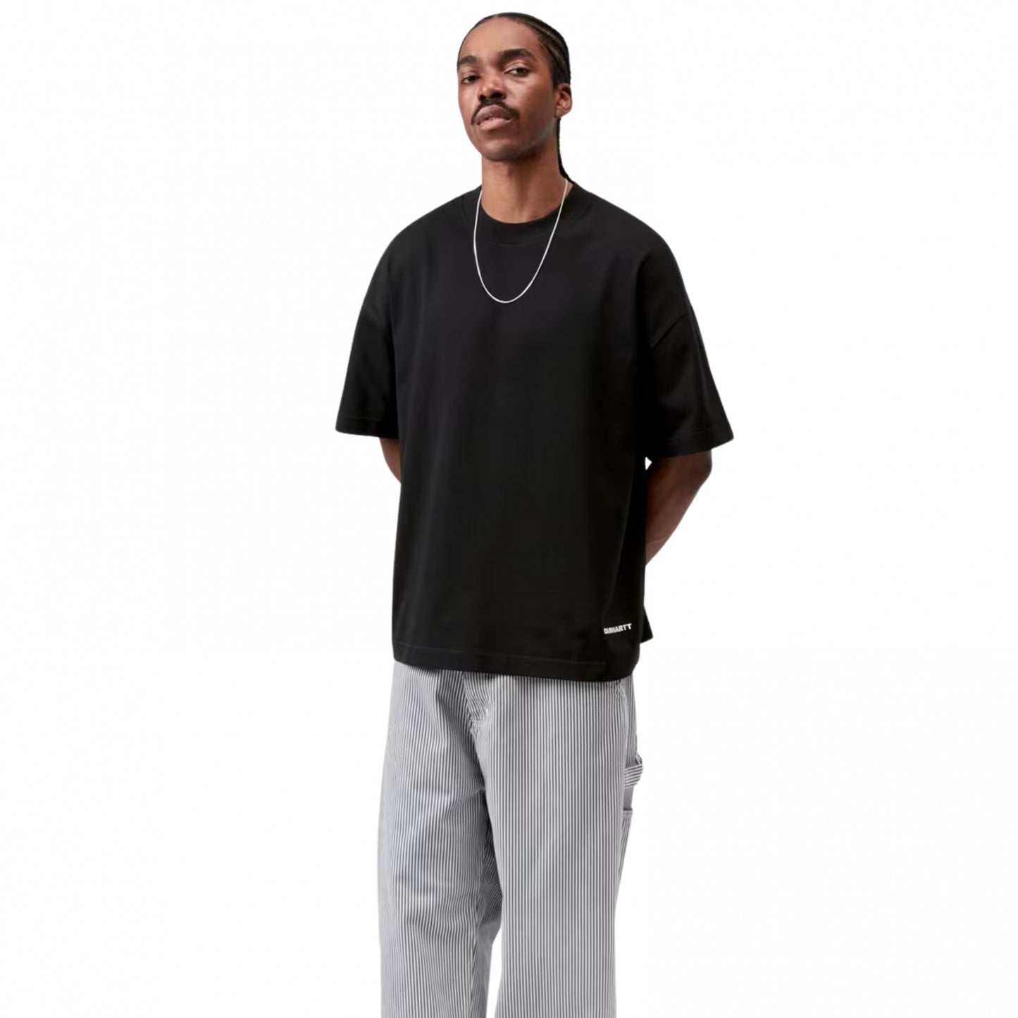 Maglietta Carhartt WIP SS link Script Tee NERO