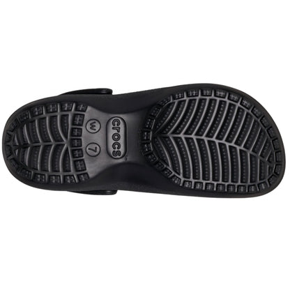Ciabatta Crocs Classic Platform Glitter Clog NERO