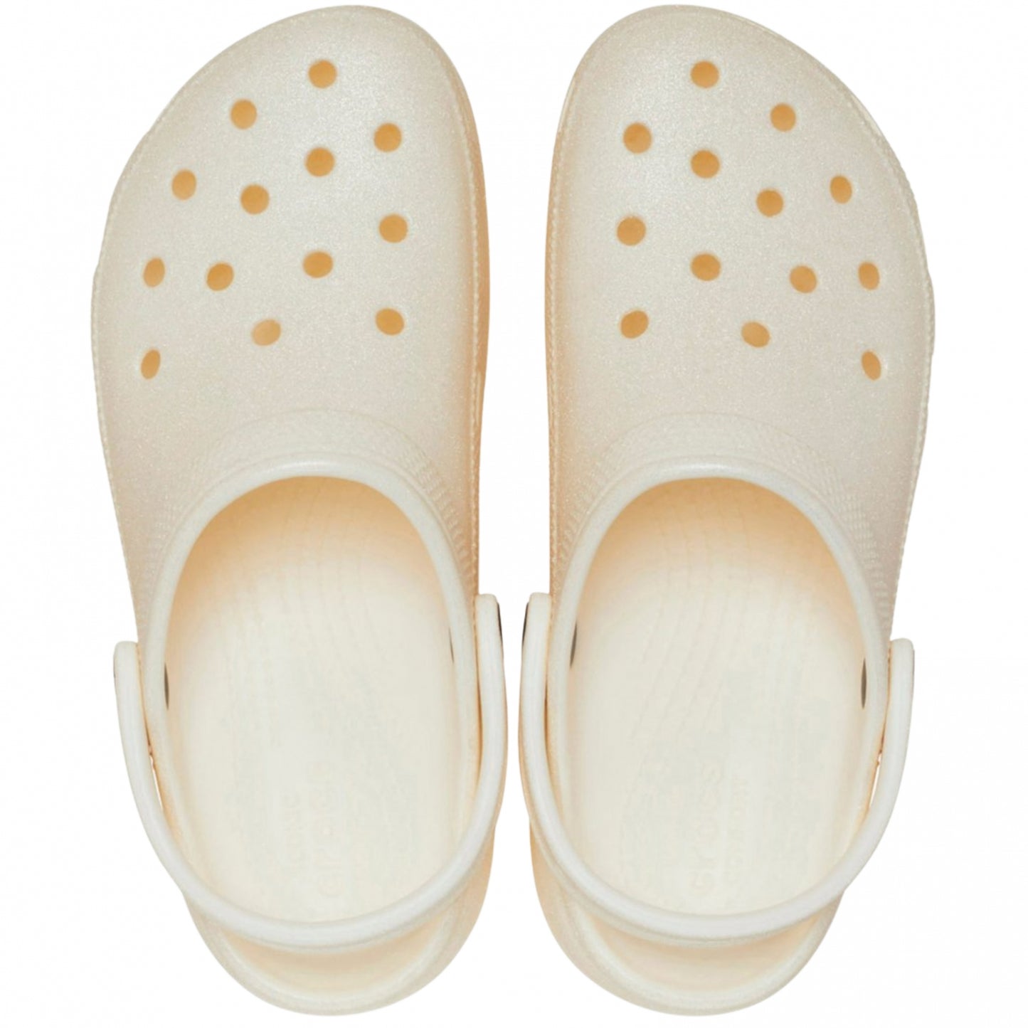 Ciabatta Crocs Classic Platform Glitter Clog GRIGIO