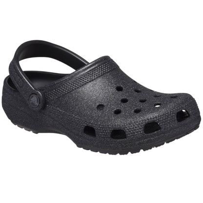 Ciabatta Crocs Classic Glitter Clog NERO