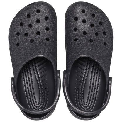 Ciabatta Crocs Classic Glitter Clog NERO