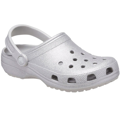 Ciabatta Crocs Classic Glitter Clog GRIGIO