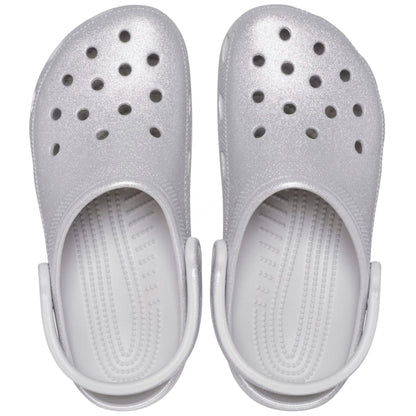 Ciabatta Crocs Classic Glitter Clog GRIGIO