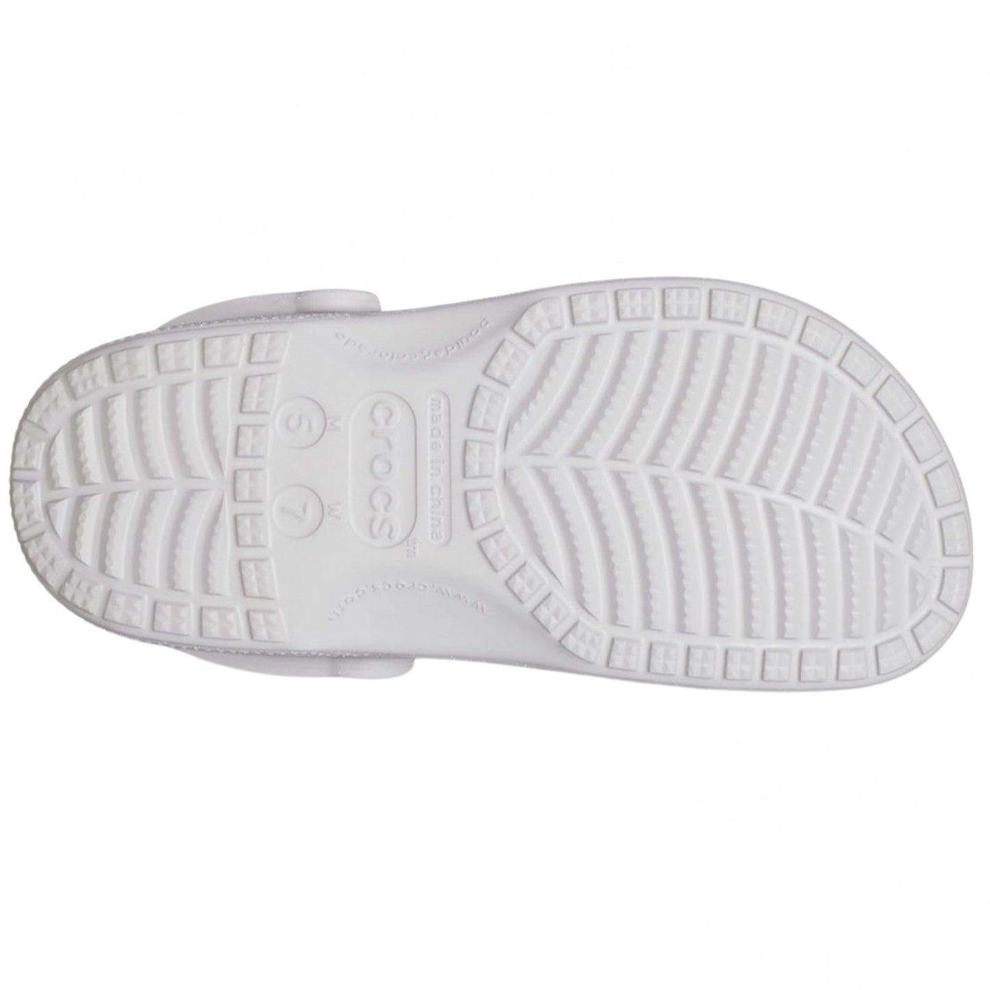 Ciabatta Crocs Classic Glitter Clog GRIGIO
