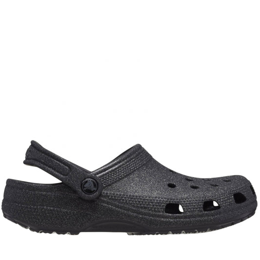 Ciabatta Crocs Classic Glitter Clog NERO