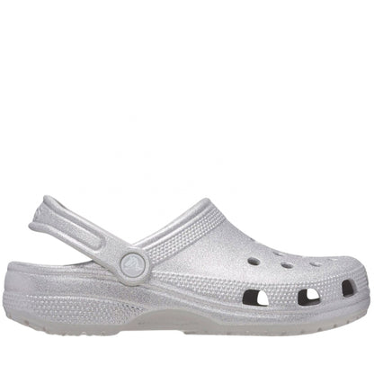 Ciabatta Crocs Classic Glitter Clog GRIGIO