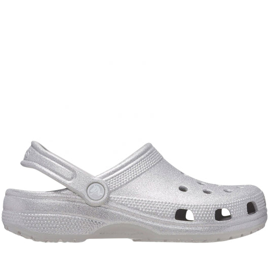 Ciabatta Crocs Classic Glitter Clog GRIGIO