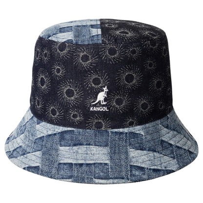 Cappello Kangol Denim Mashup Bucket BLU