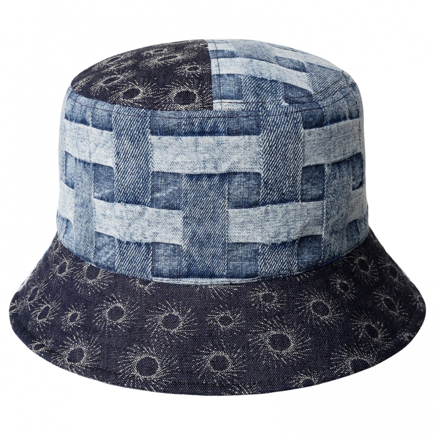 Cappello Kangol Denim Mashup Bucket BLU