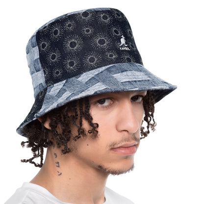 Cappello Kangol Denim Mashup Bucket NERO